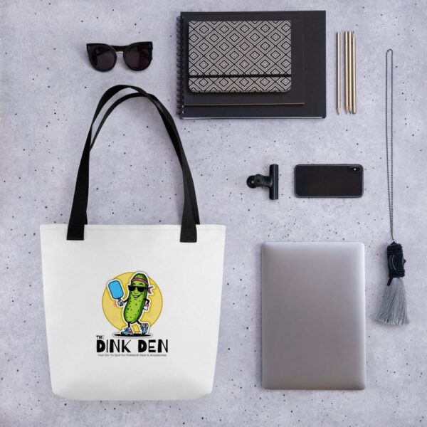 The Dink Den Logo Tote Bag Colored Strap - Image 19