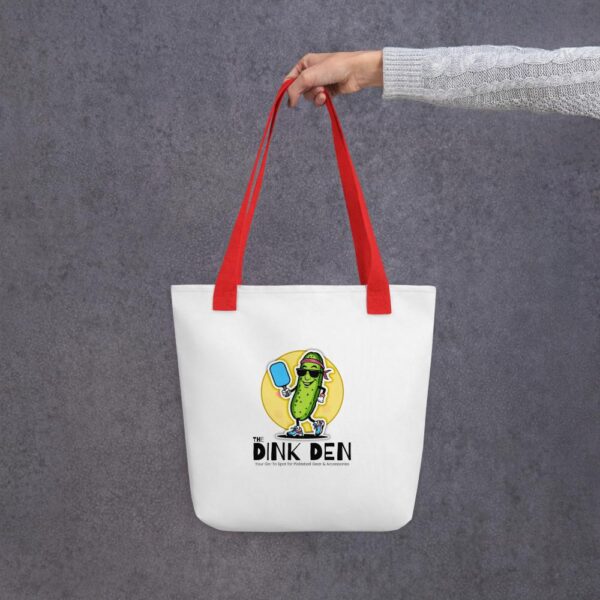 The Dink Den Logo Tote Bag Colored Strap - Image 12