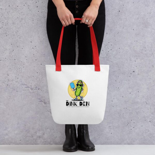 The Dink Den Logo Tote Bag Colored Strap - Image 15