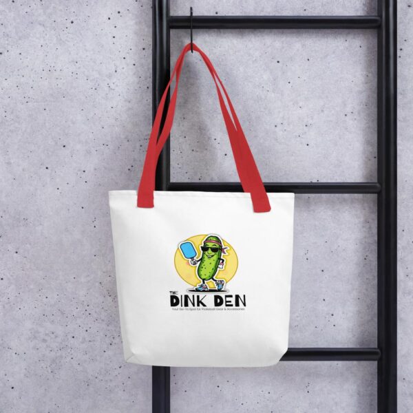 The Dink Den Logo Tote Bag Colored Strap - Image 14