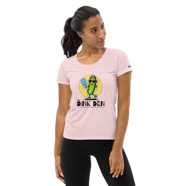 The Dink Den Logo Women's Athletic T-Shirt - Image 3