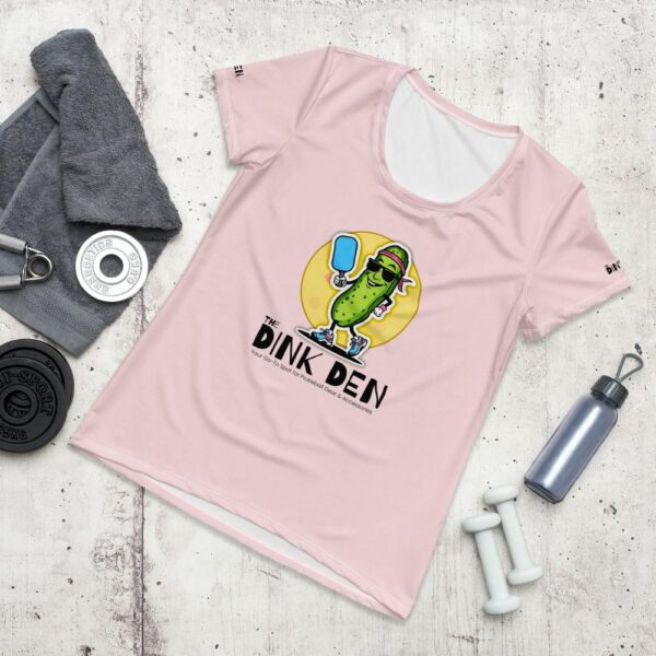 The Dink Den Logo Women's Athletic T-Shirt - Image 14