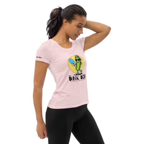 The Dink Den Logo Women's Athletic T-Shirt - Image 16