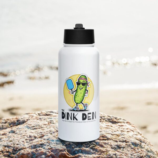The Dink Den Logo Stainless Steel Water Bottle - Image 19