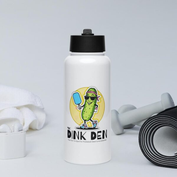 The Dink Den Logo Stainless Steel Water Bottle