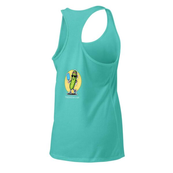 The Dink Den Logo Women's Ideal Racerback Tank Top - Image 3